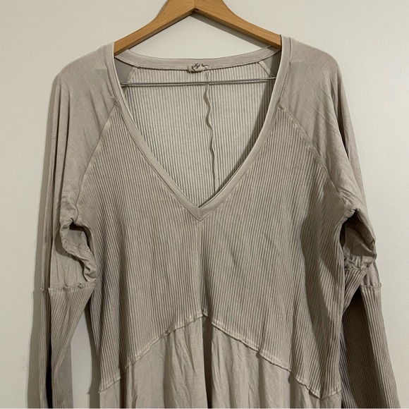 Pol Green Moss Ribbed Long Sleeve Top Tunic xl - Picture 4 of 11